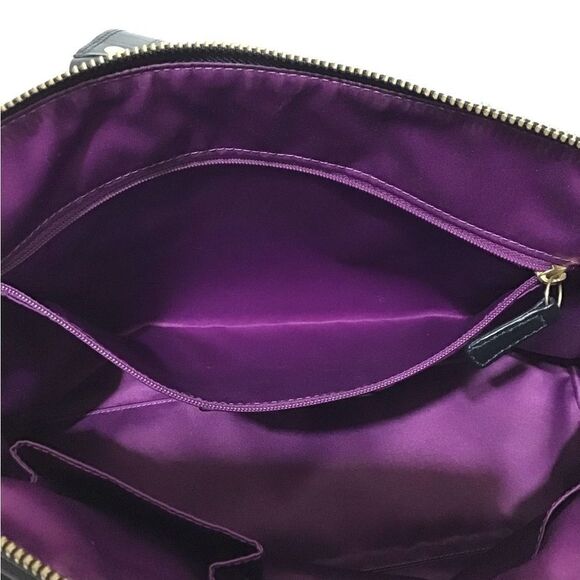 Coach Nancy Black Silver Studs Leather Shoulder Crossbody Bag - Picture 10 of 12